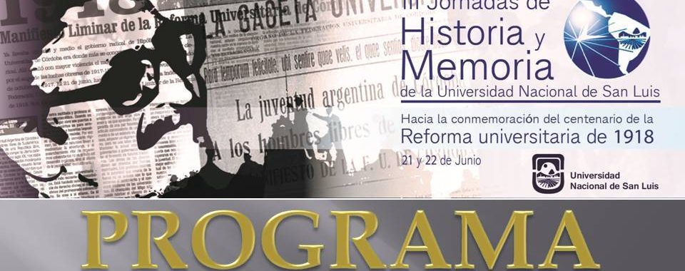 PROGRAMA – IIIº Jornadas de Historia y Memoria