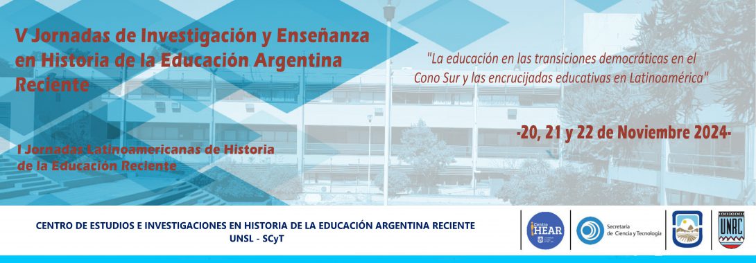 Programa de V Jornadas de Investigación y Enseñanza en Historia de la Educación Argentina Reciente